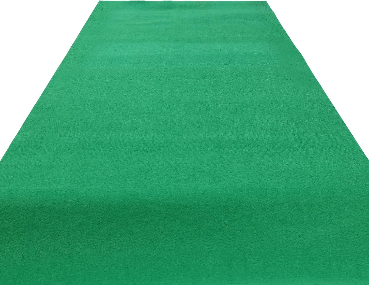 Extra Thick Carpet Runner 3x33 ft Green Aisle Rug with Double Side Tape