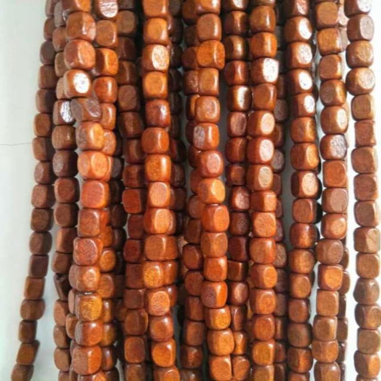 Retro Wood Beaded Curtain for Privacy and Decor
