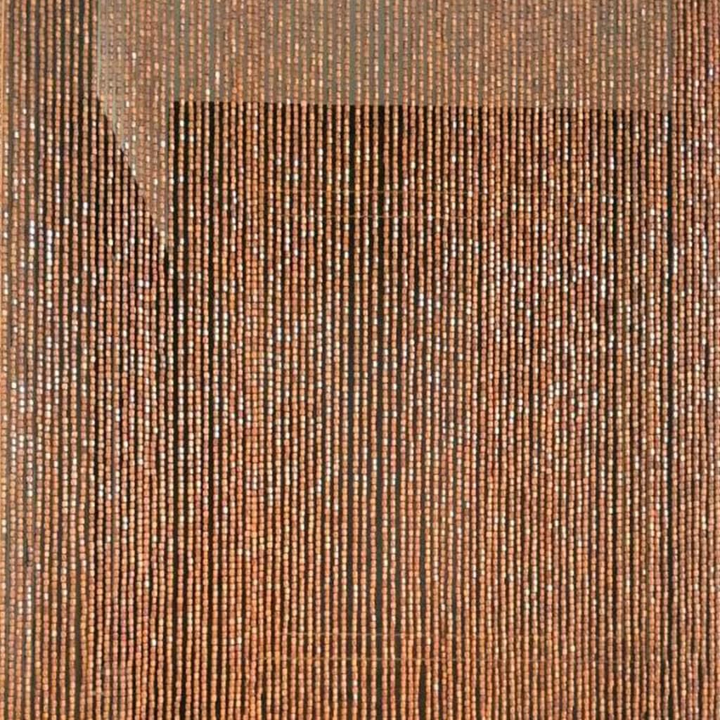 90 Strands Bamboo Wood Beaded Curtain with Rods for Doorways