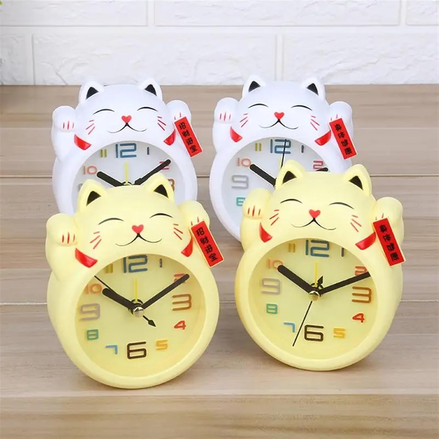 Creative Lucky Cat Digital Alarm Clock Mini Table Decoration