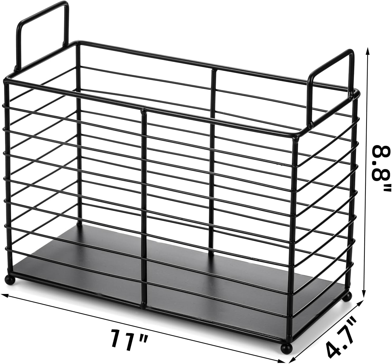 Noamus Metal Magazine Rack with Handles