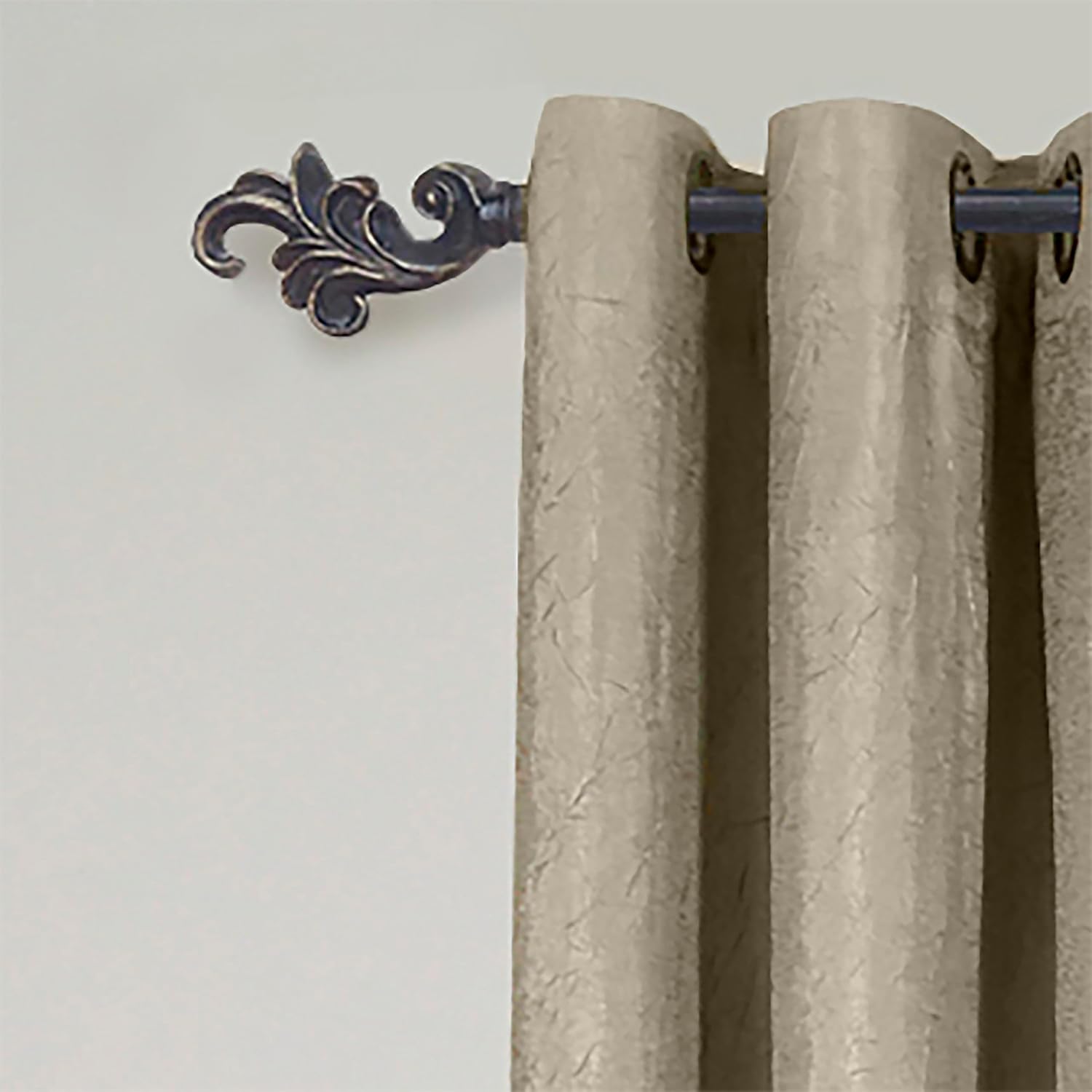 ACHIM Metallo Regal Black Decorative Rod 28-48 Inch