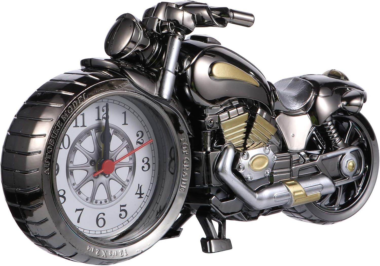 ARTIBETTER Vintage Motorcycle Tabletop Alarm Clock