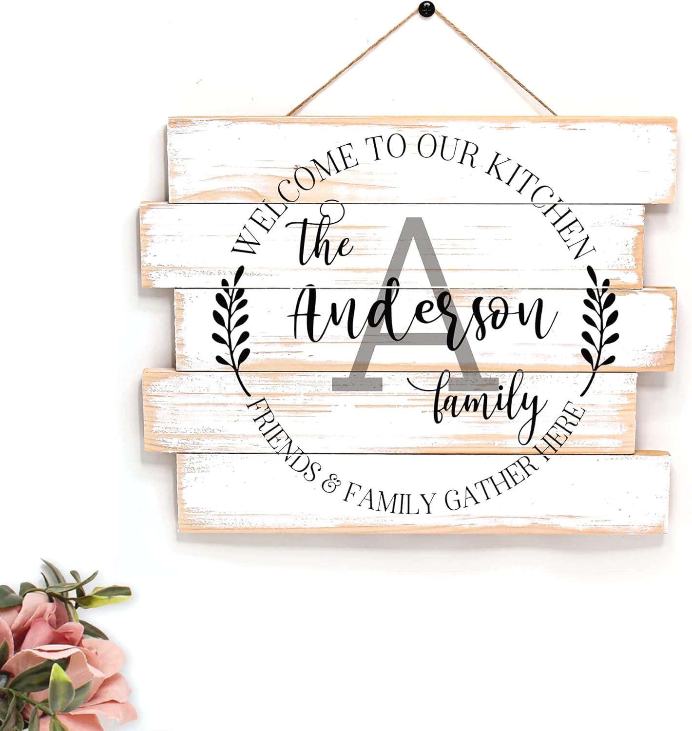 Personalized Kitchen Sign - Farmhouse Wall Art 10x12