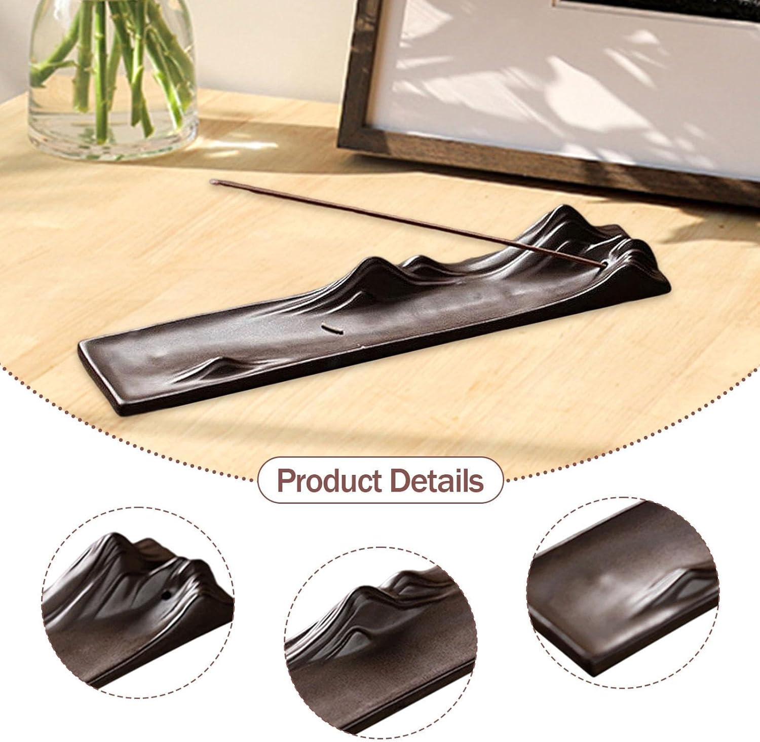 Holder Burner Ceramic Ash Tray for Home Meditation Farmhouse