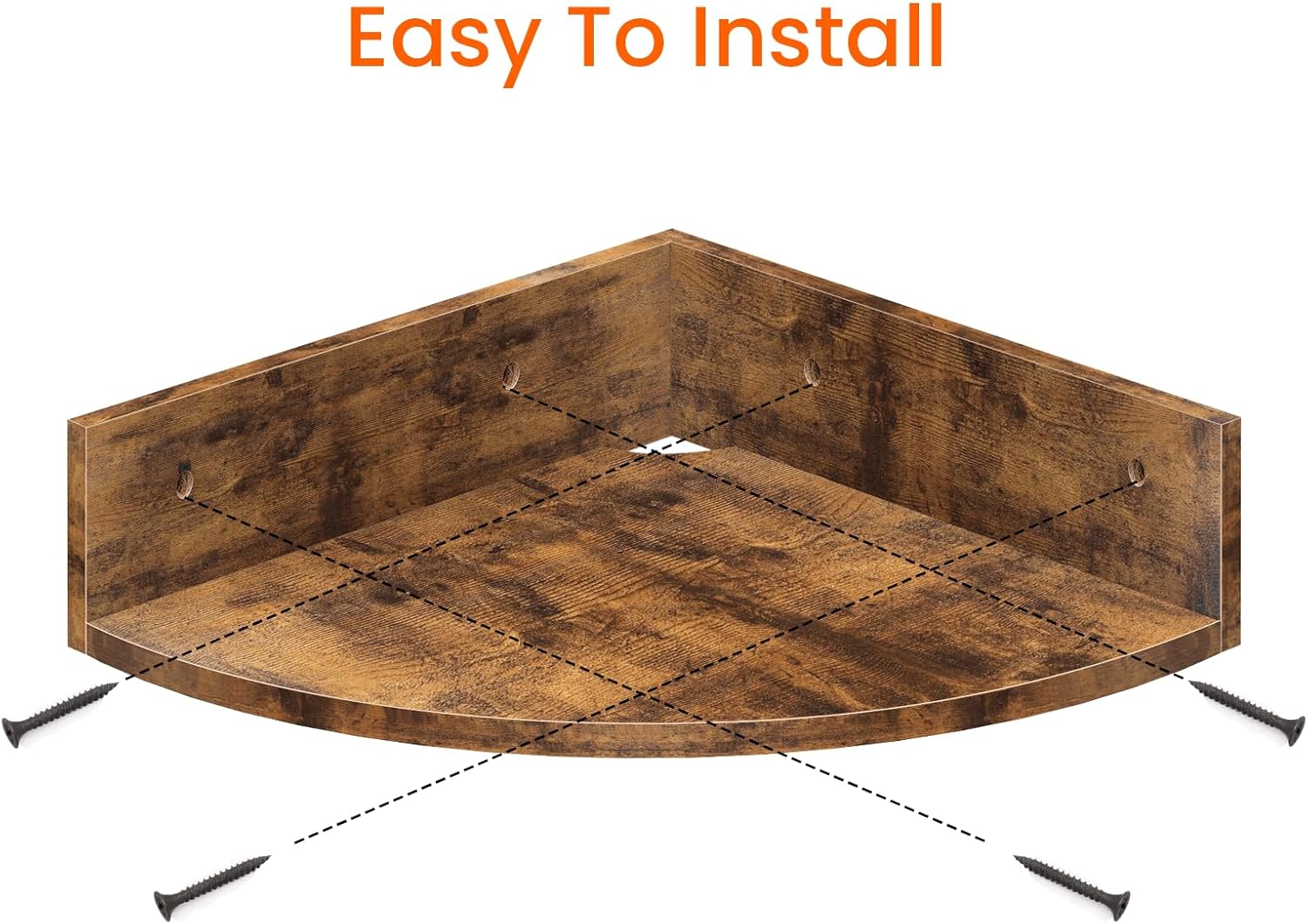 Homode 3 Tier Corner Shelf Wall Mount Set