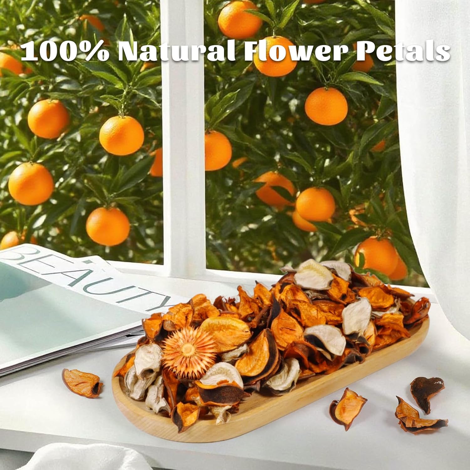 STRN Potpourri Natural Dried Flower Sachet Set with Citrus Scent