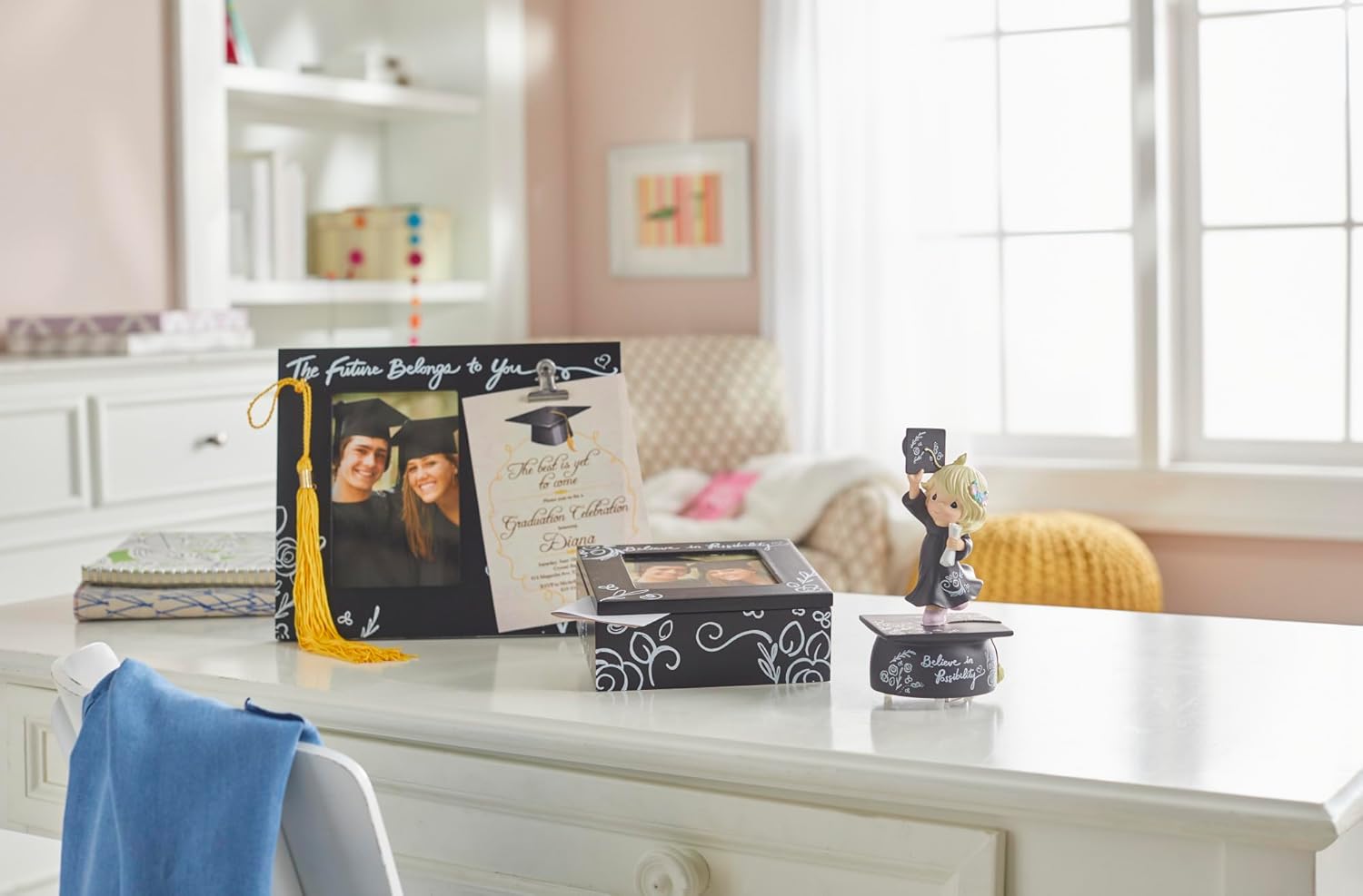 Precious Moments Graduation Cap Musical Figurine