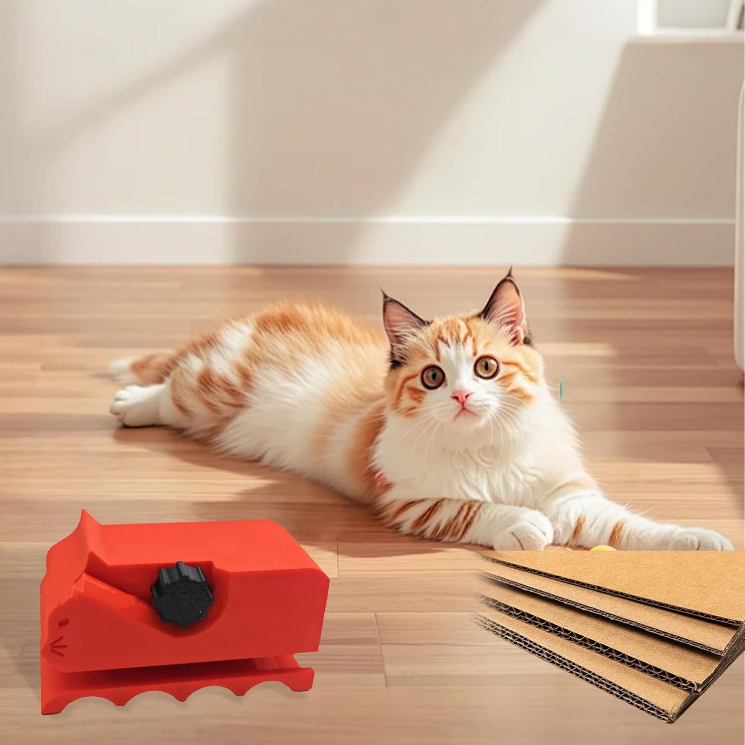 ROBOHOOK Cardboard Cutter for Cat Scratchers and DIY Projects Red