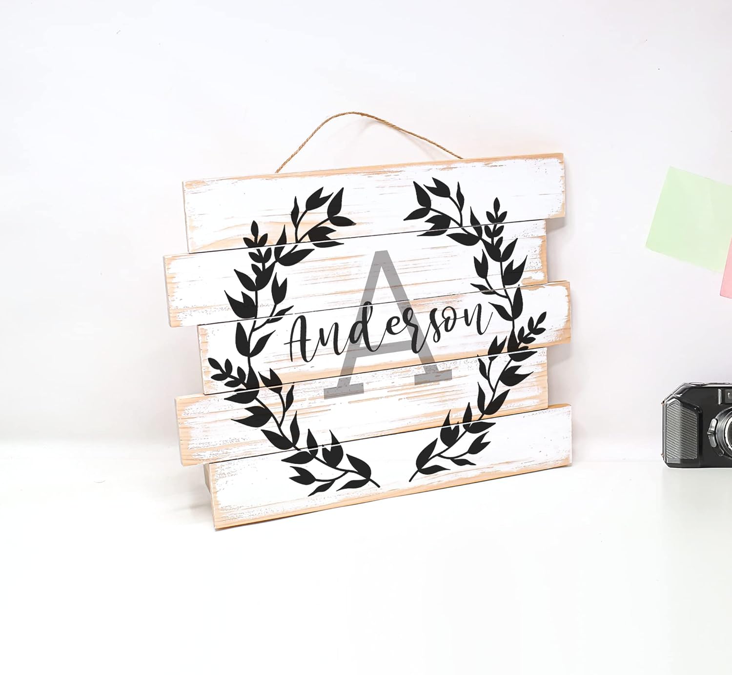 Custom Wood Family Name Wall Art Sign