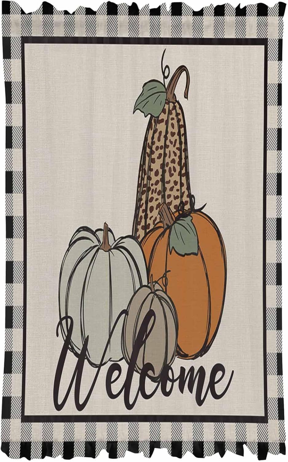 Door Curtains for Privacy 54x40 Sheer Panel with Tiebacks