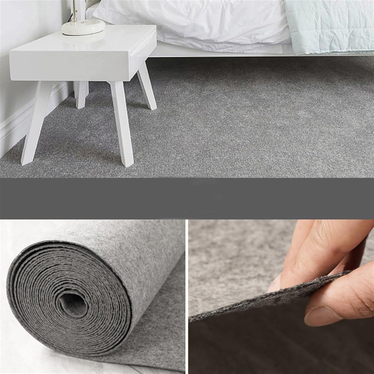 SK Studio Grey Carpet Runner Rug for Party 3x15ft