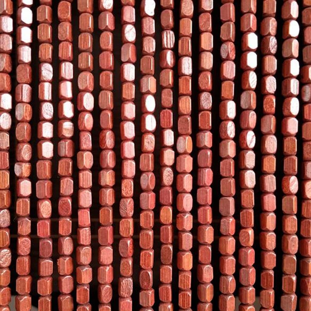 ZHOUXIAO Wood Beaded Curtain with Rods for Doorways 1