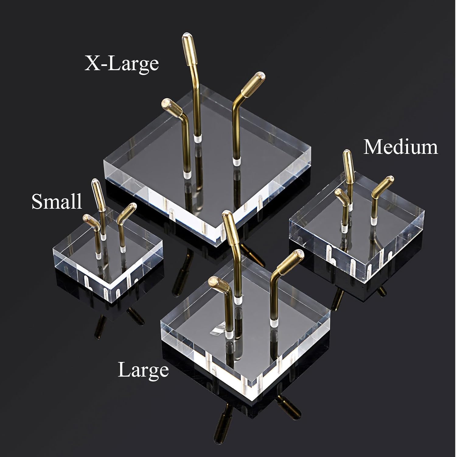 Hipiwe Gold Metal Easel with Acrylic Base Display Stand