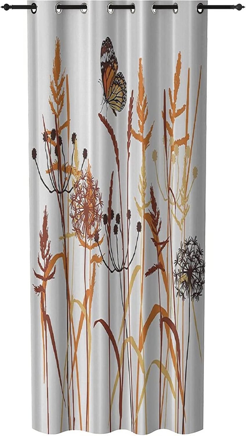XISUNYA Door Curtains with Dandelion Print 42x96 inch 1 Panel Grommet Top