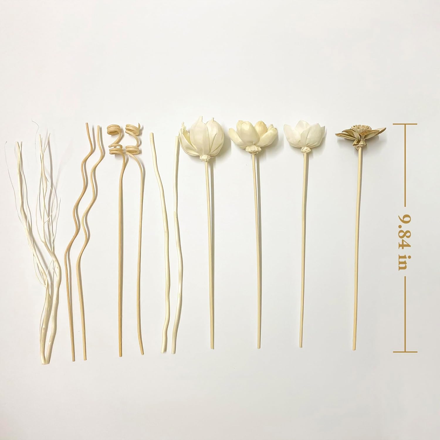 12Pcs Natural Reed Diffuser Sticks Set for Home Decor