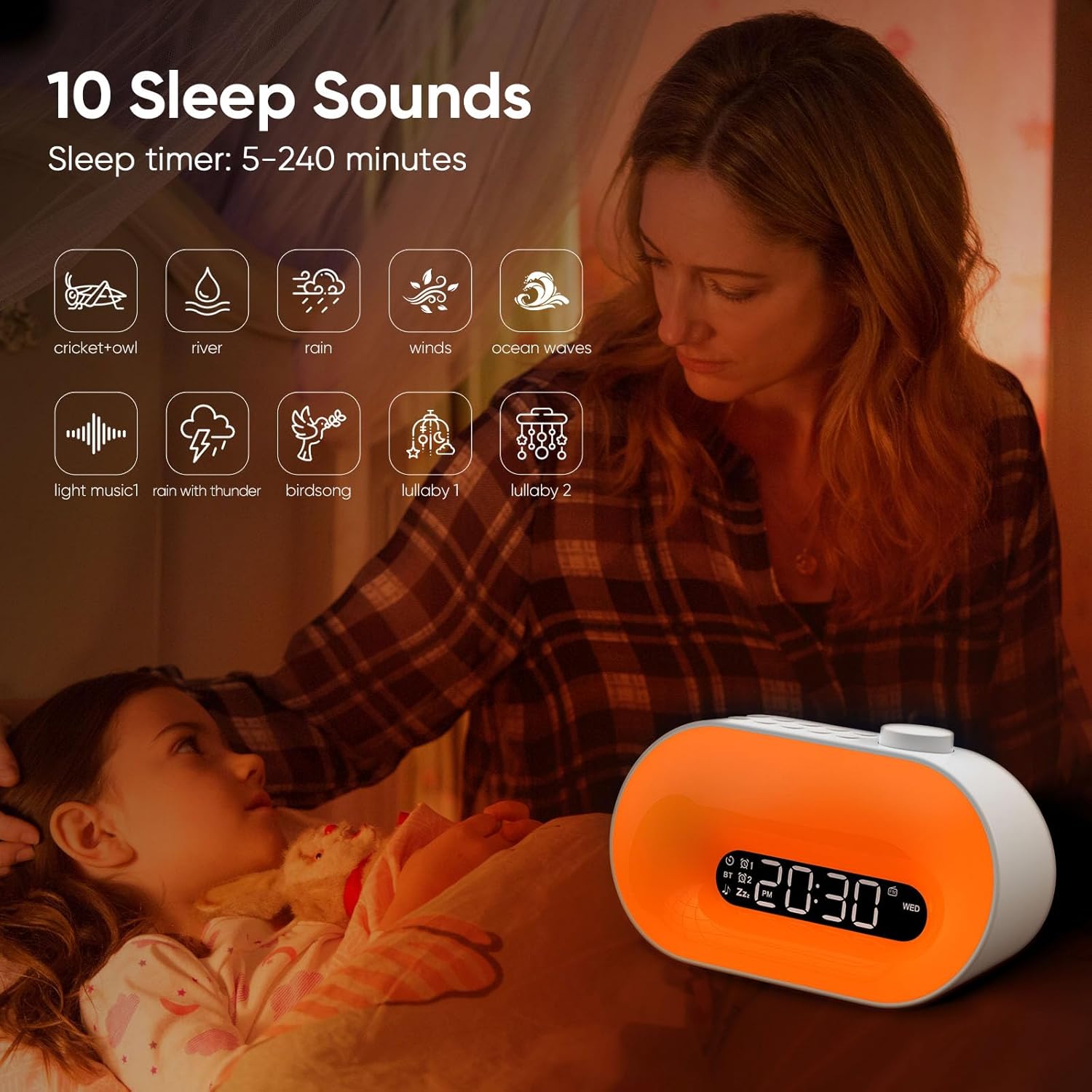 Sunrise Alarm Clock with Light and Sound
