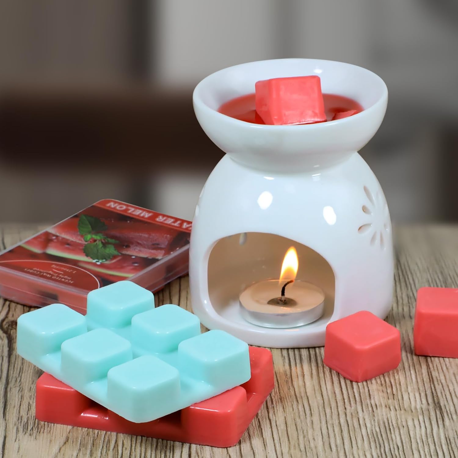 SCENTORINI Wax Melts 6 Pack - Mint Watermelon Strawberry Mango Passion Fruit Pineapple