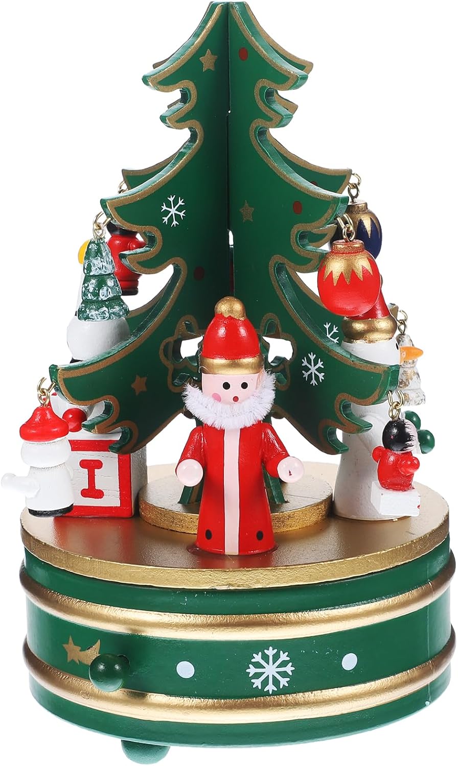 Cabilock Christmas Music Box with Figurines