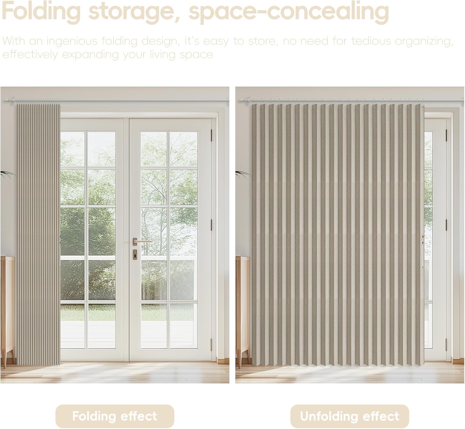 AJAZZ Blackout Doorway Curtains 1 Panel 98 W x 78 L