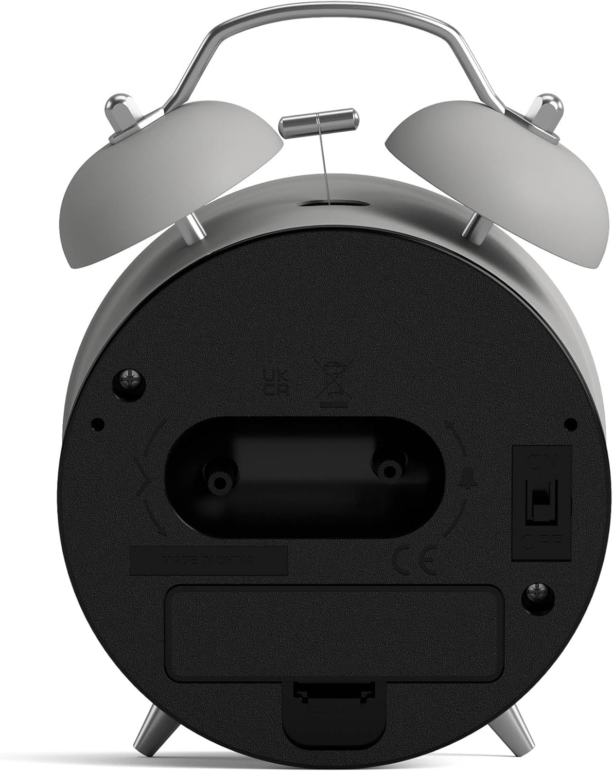 NEWGATE Charlie Bell Echo Alarm Clock - Grey
