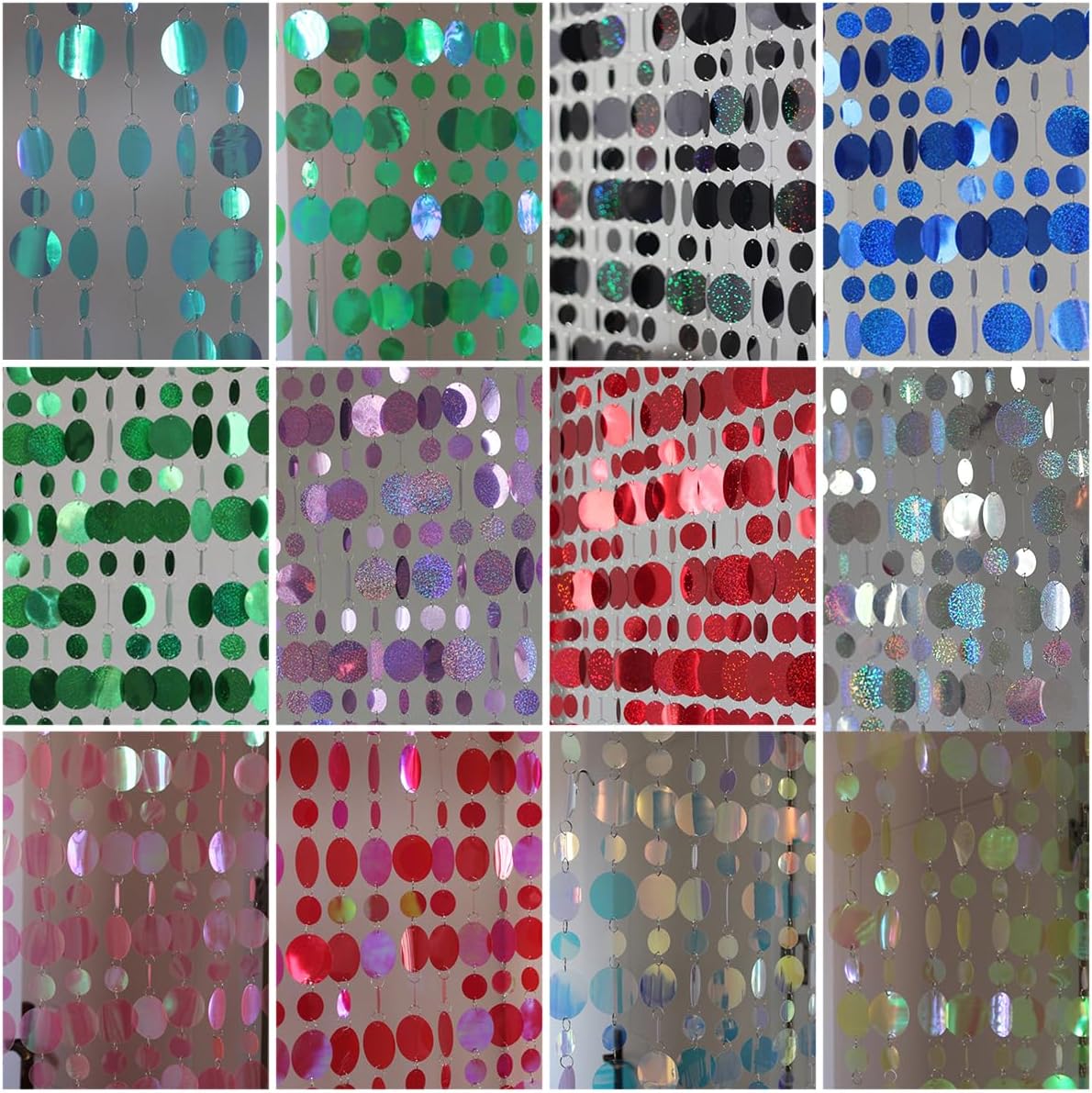 5 Strings Sequin Beaded Curtain 39 Inch