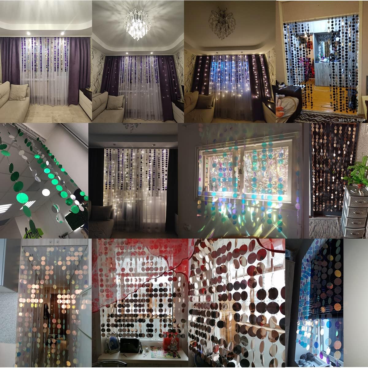 ECYC Ltd Sparkle Sequin Curtain Door Divider