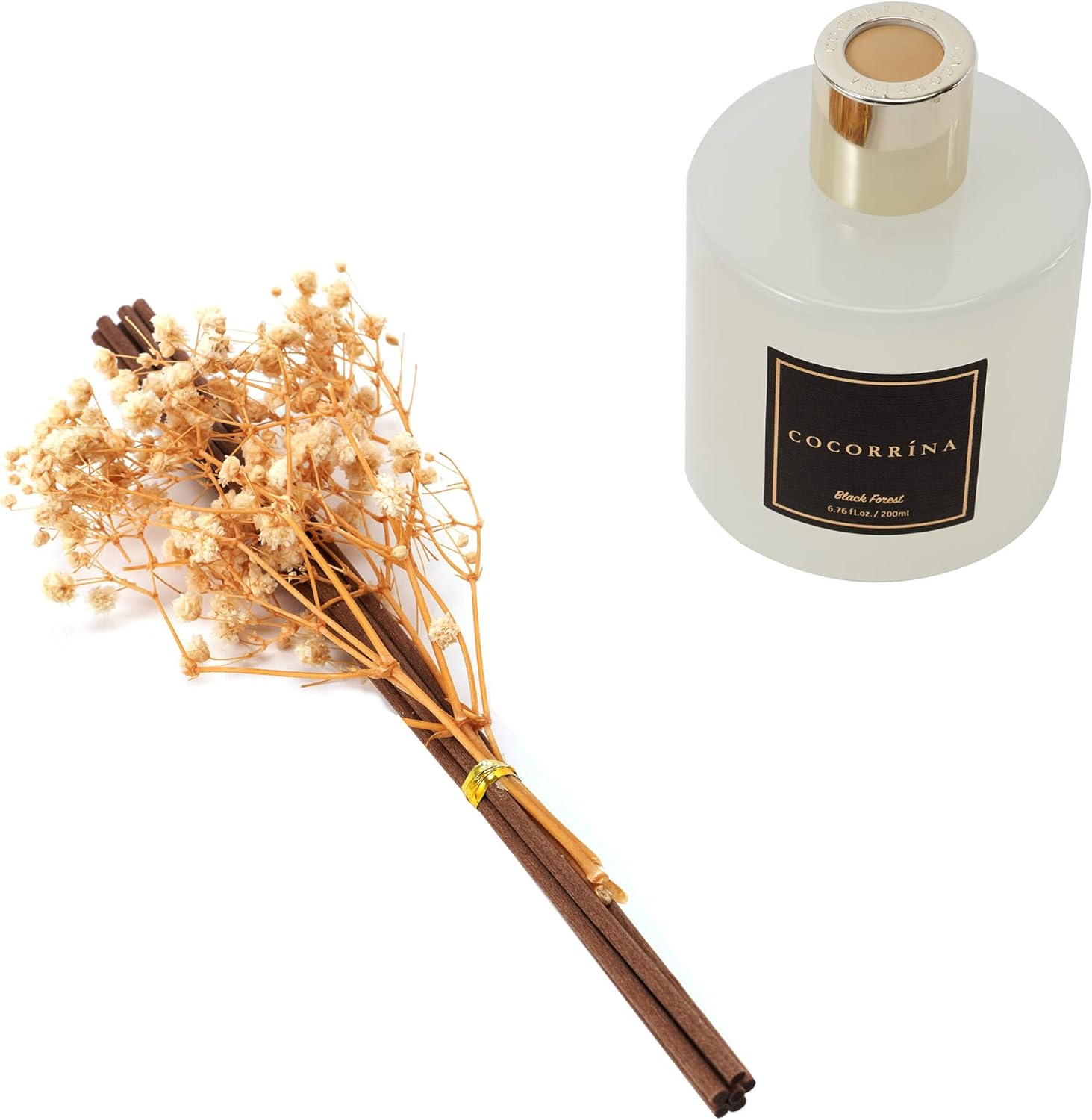 Cocorrina Reed Diffuser Set with Decorative Flowers