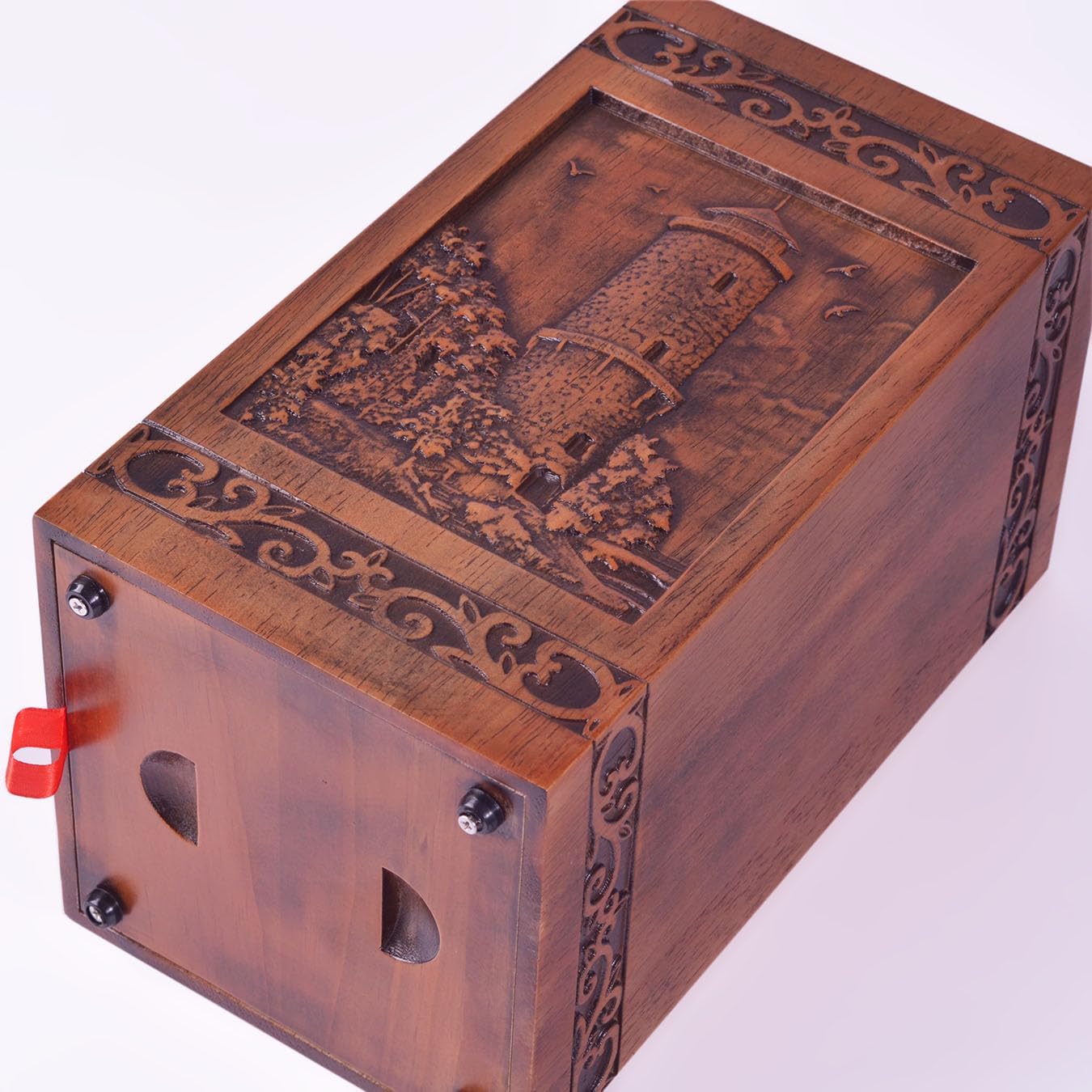KIMNAG Lighthouse XL Wooden Cremation Urn 250lbs