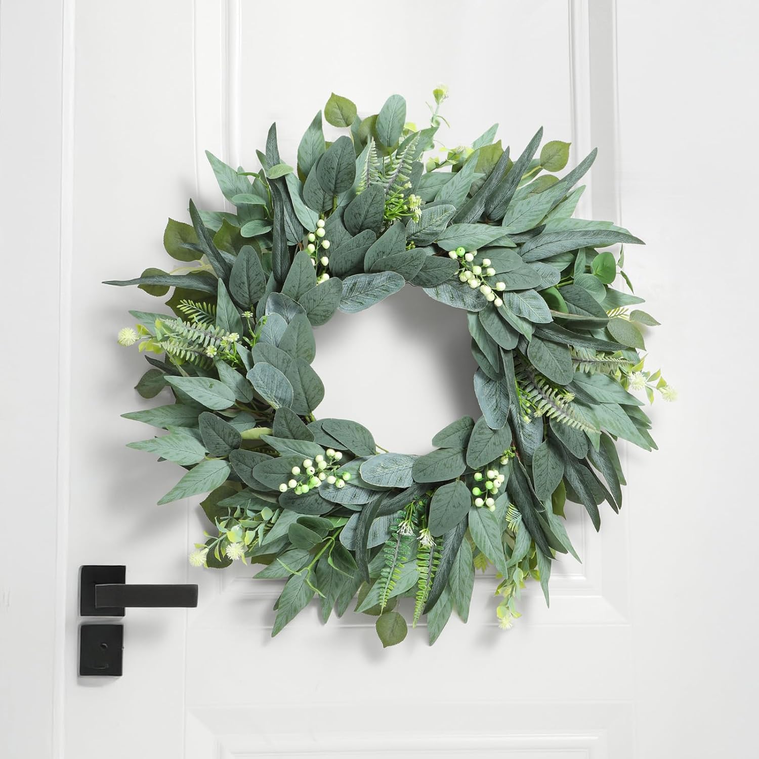 24 Inch Eucalyptus Wreath Handmade for Front Door