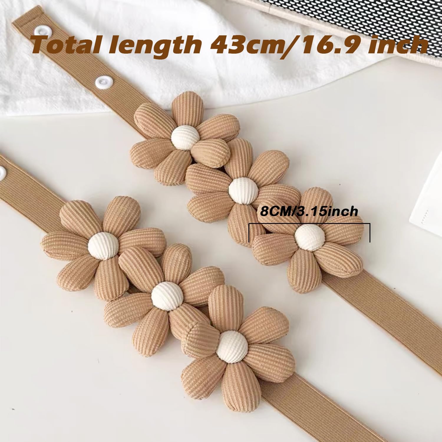 SRG Sunflower Curtain Tiebacks 2 Pack