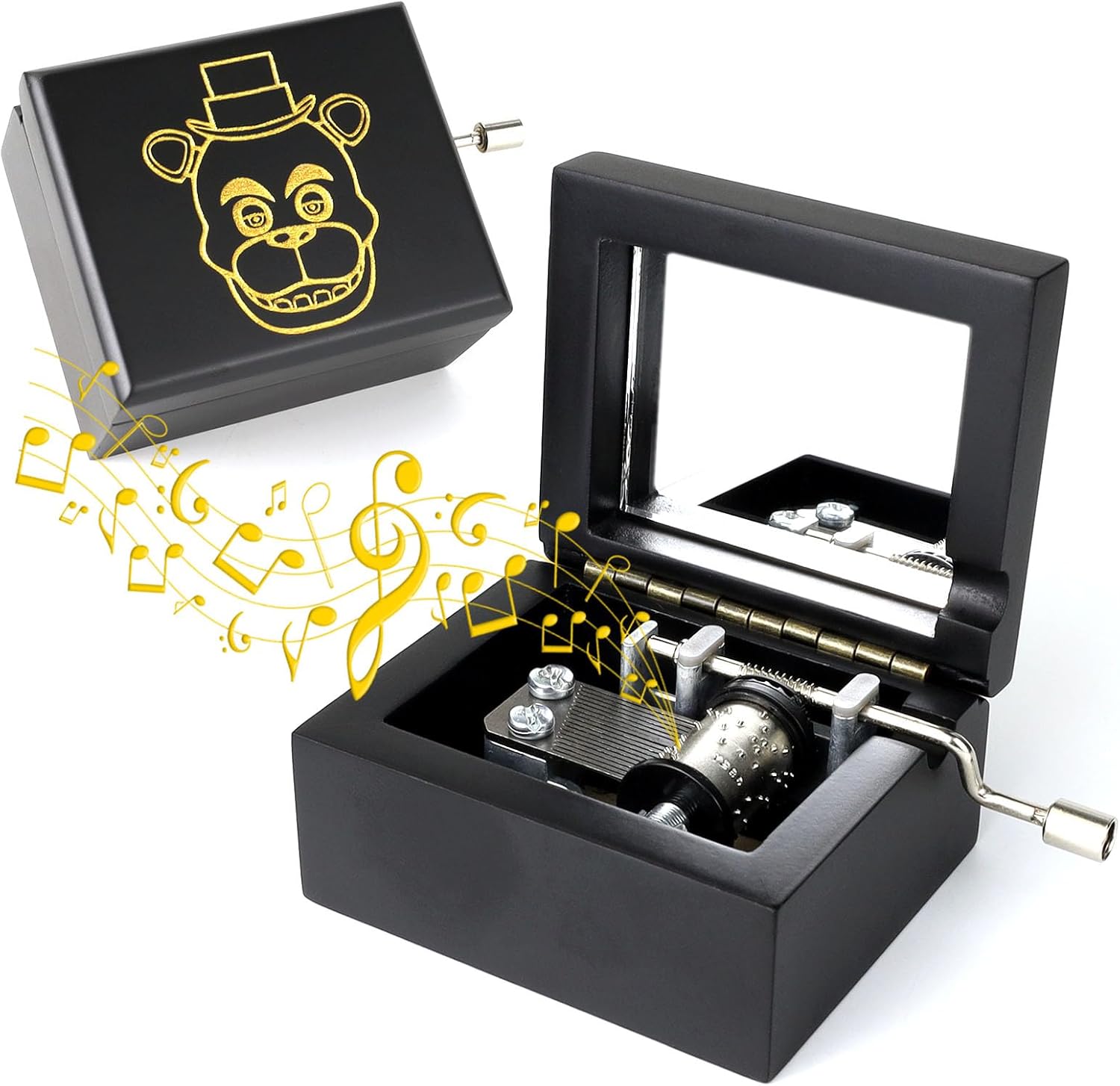 ROSIKING Wooden Music Box Hand Crank Toreador Melody Gift
