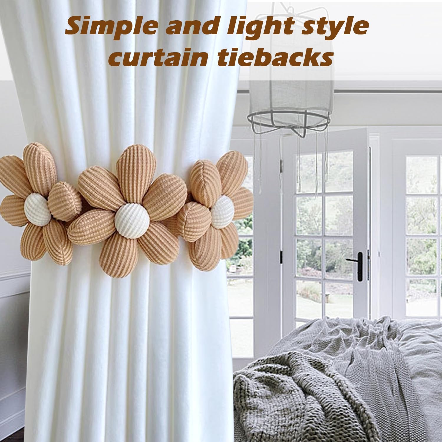 SRG Sunflower Curtain Tiebacks 2 Pack