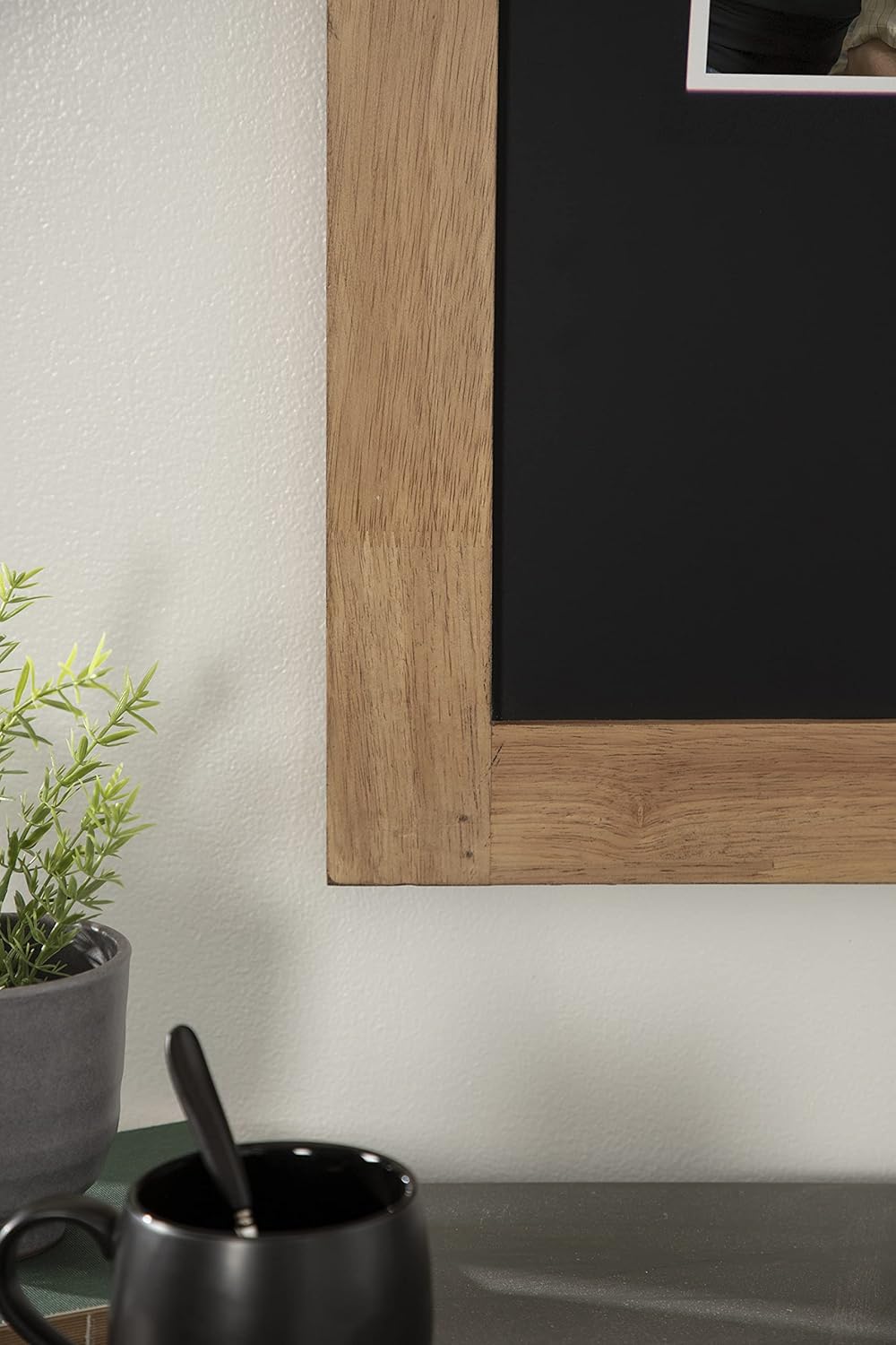 Kate and Laurel Samuels Wood Framed Chalkboard 24x36 Rustic Brown Magnetic