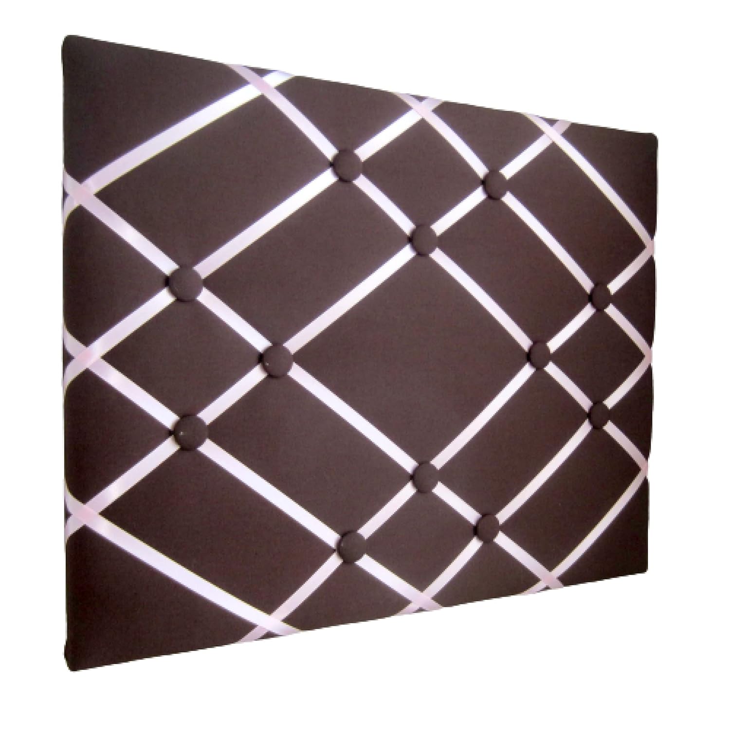 16x20 French Memory Board Bow Holder Chocolate Brown and Pink