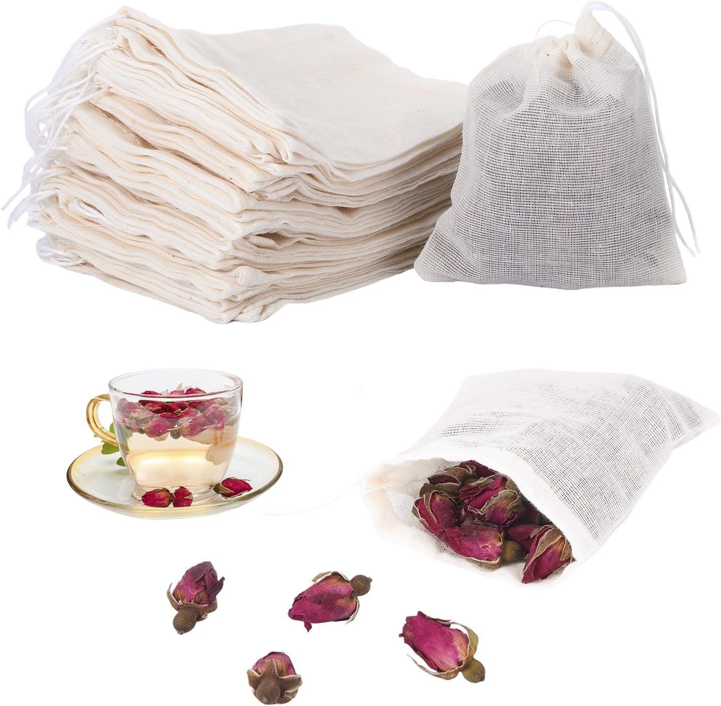 40Pcs Spice Bags for Cooking and Storage