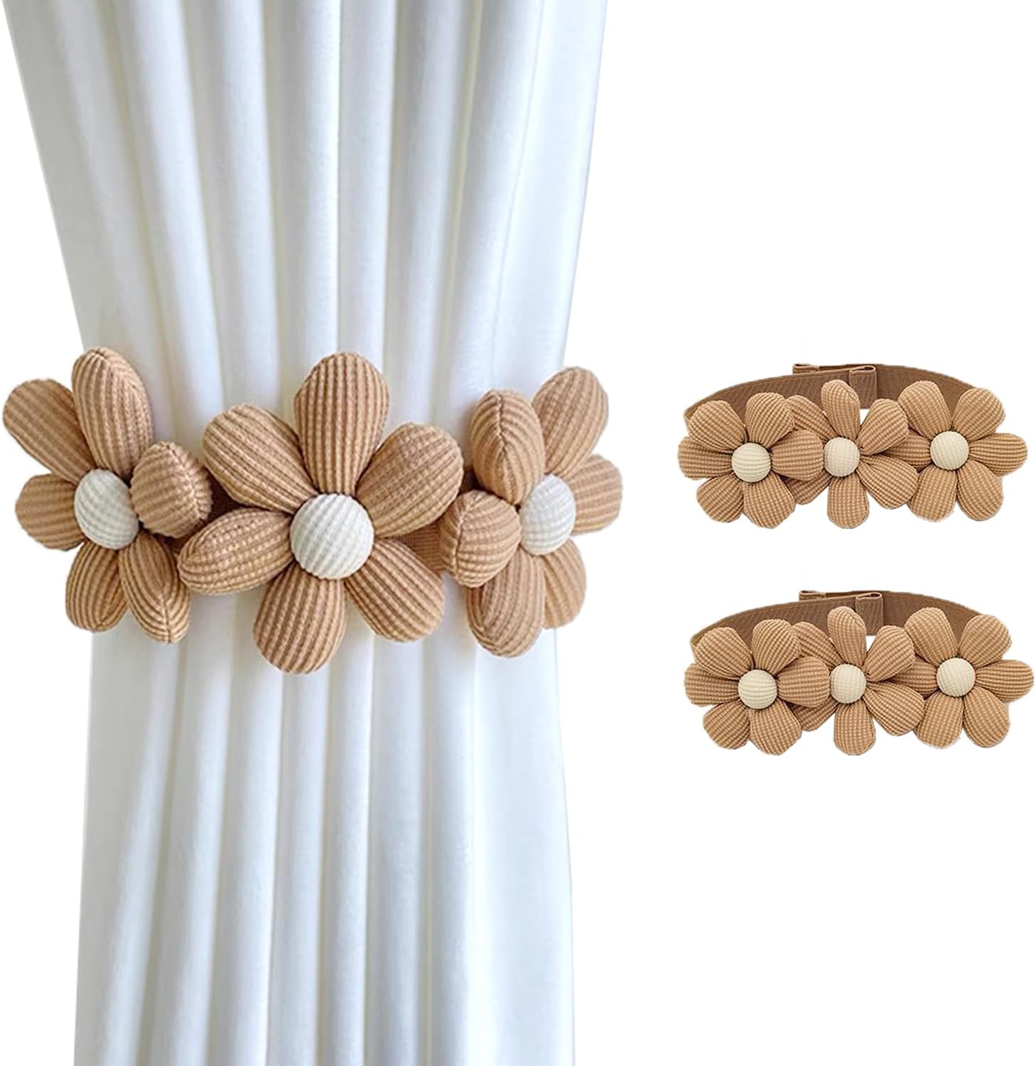 SRG Sunflower Curtain Tiebacks 2 Pack