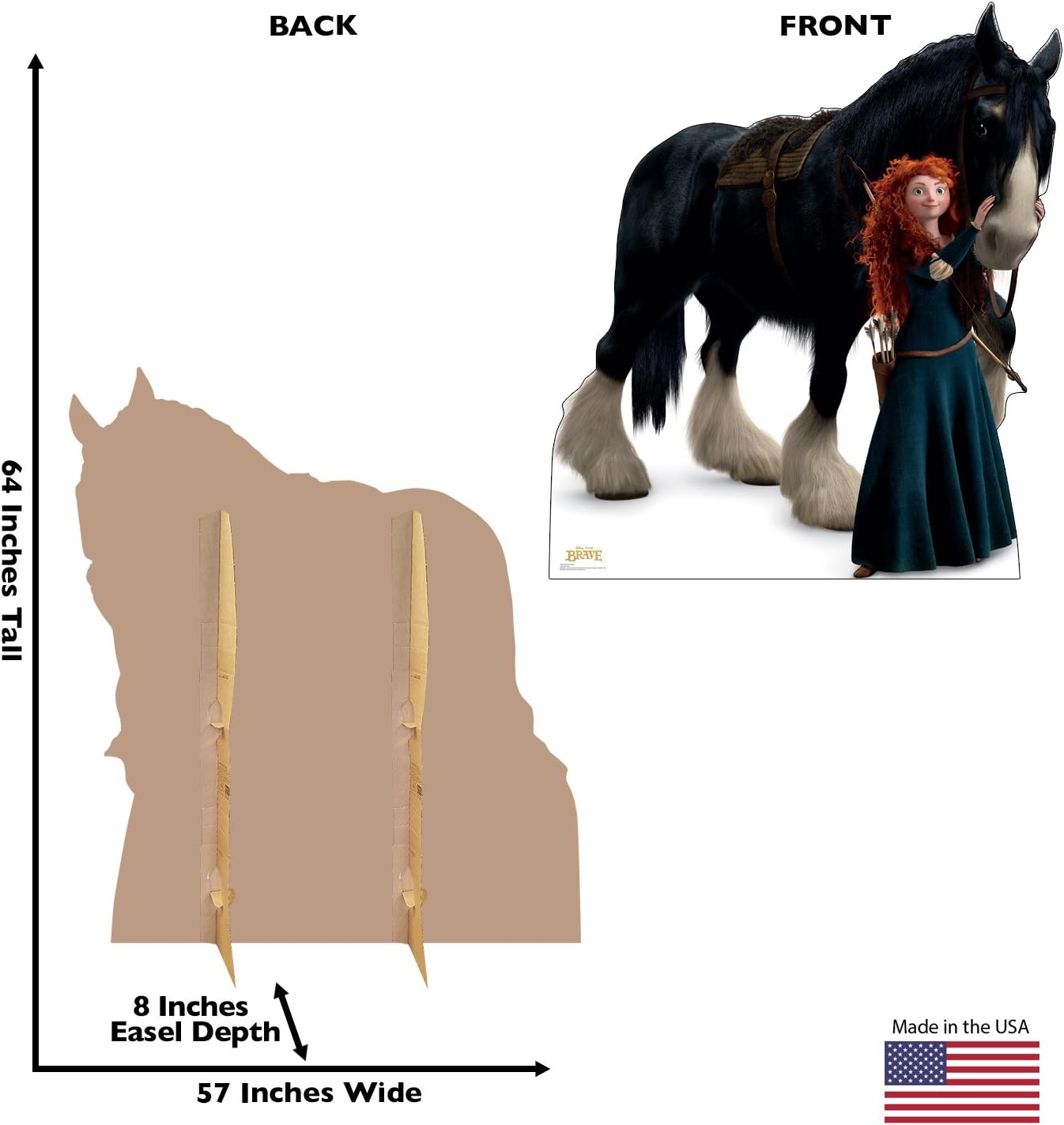 Cardboard People Merida and Angus Life Size Cutout