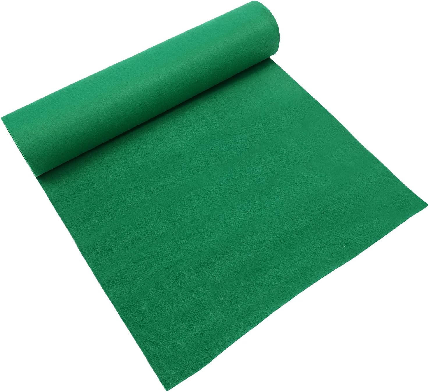 Extra Thick Carpet Runner 3x33 ft Green Aisle Rug with Double Side Tape