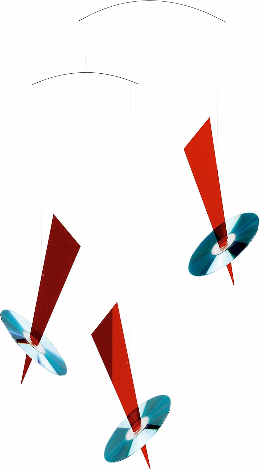 Flensted Mobiles Reflections Red 32 Inch Hanging Mobile