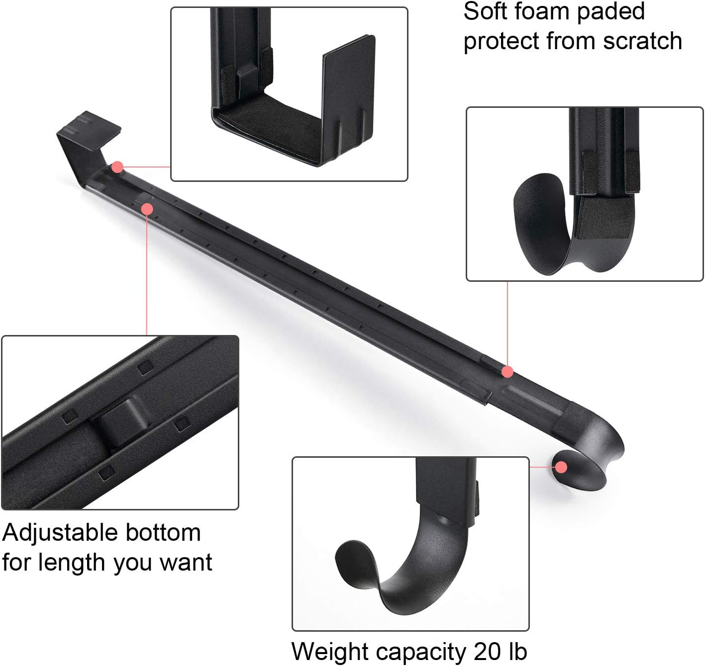 Myfolrena Adjustable Wreath Hanger for Front Door