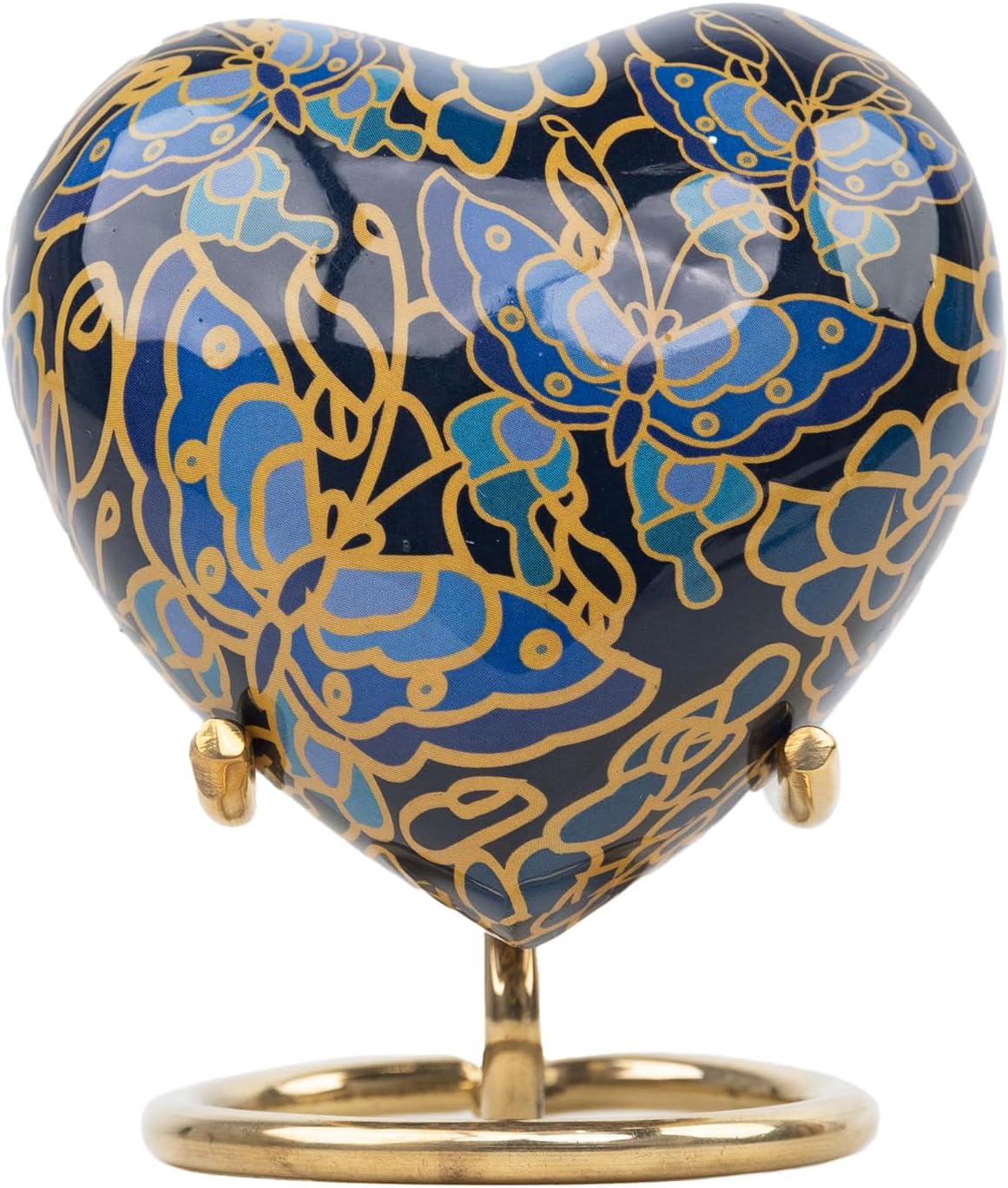 Butterfly Cremation Urn Small Keepsake Heart Urns for Ashes with Stand