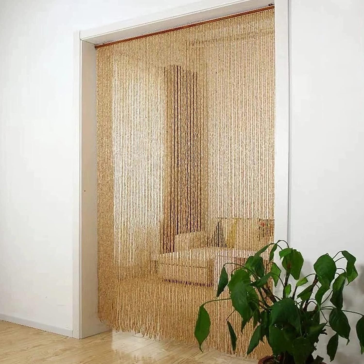 Wood Beaded Door Curtains for Home Decor