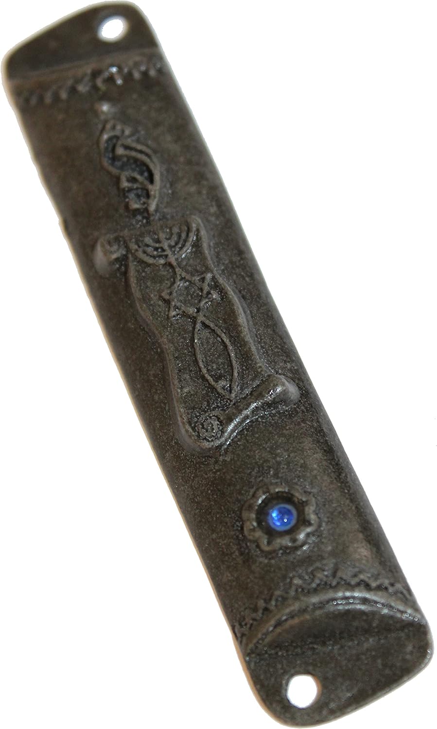 Holy Land Market WC Spiritual Messianic Seal Mezuzah Silver Plated