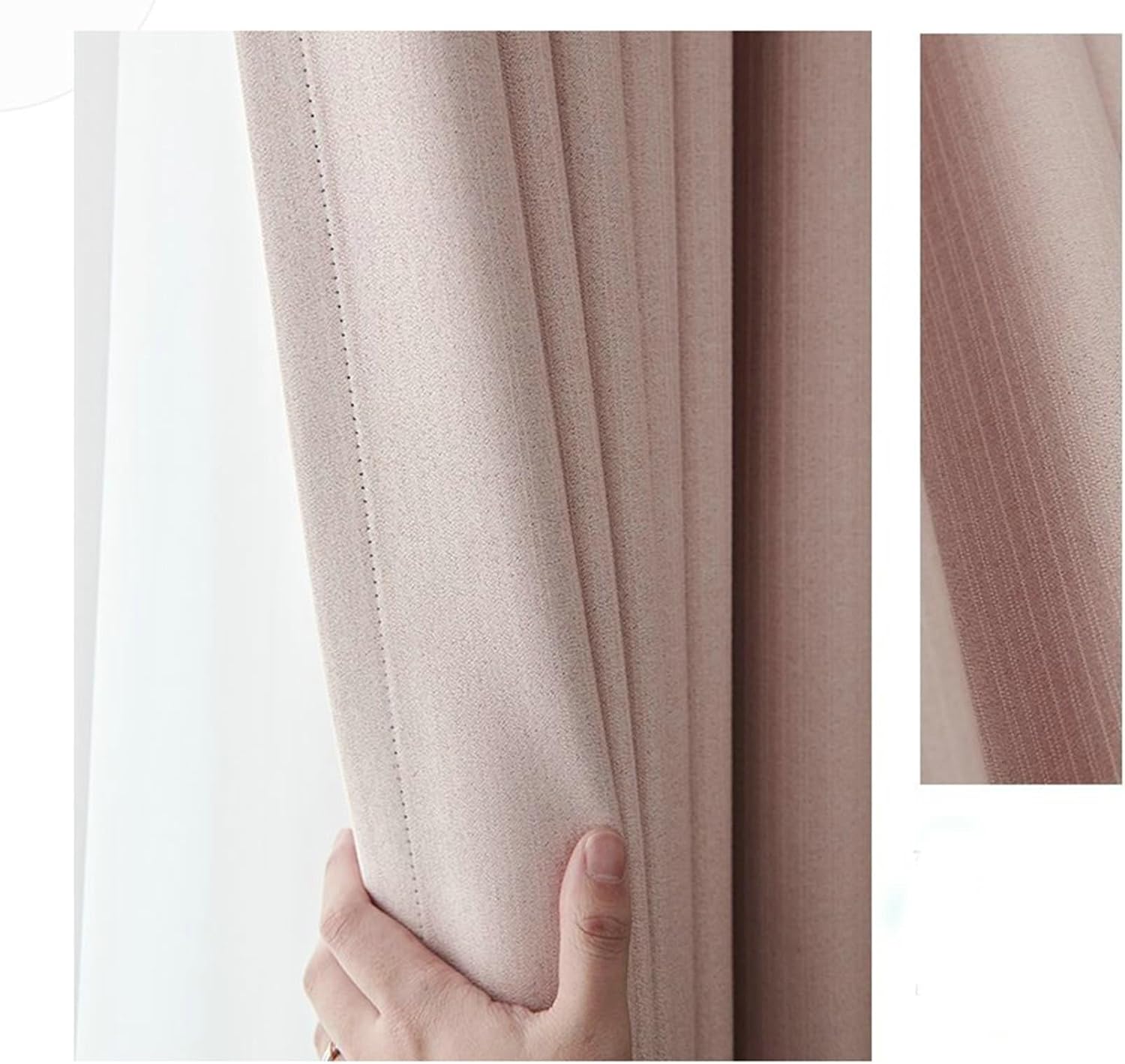Wycian Kitchen Window Treatments Sheer Curtains 2 Pack Cotton Solid 40W x 96H