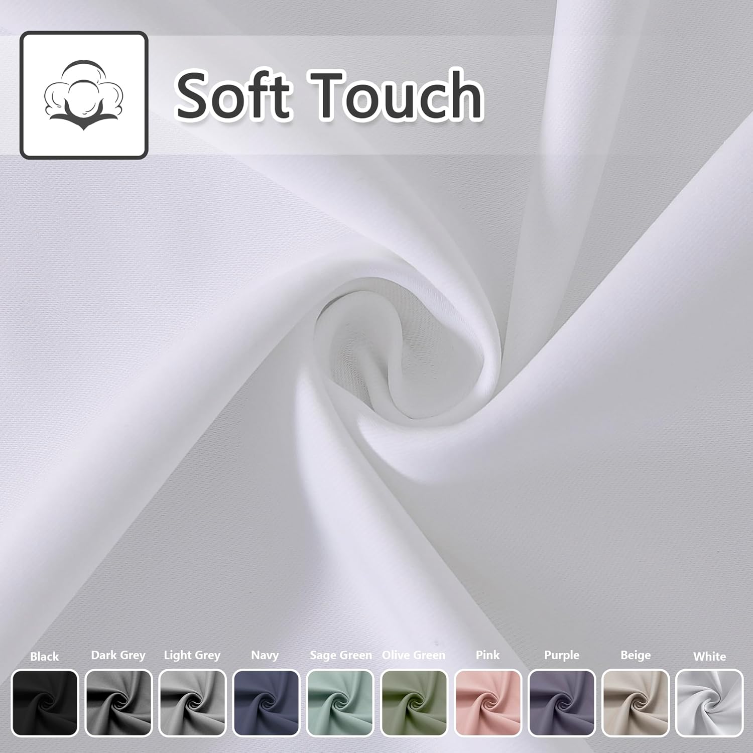 AOSKY Door Curtains for Privacy and Light Blocking