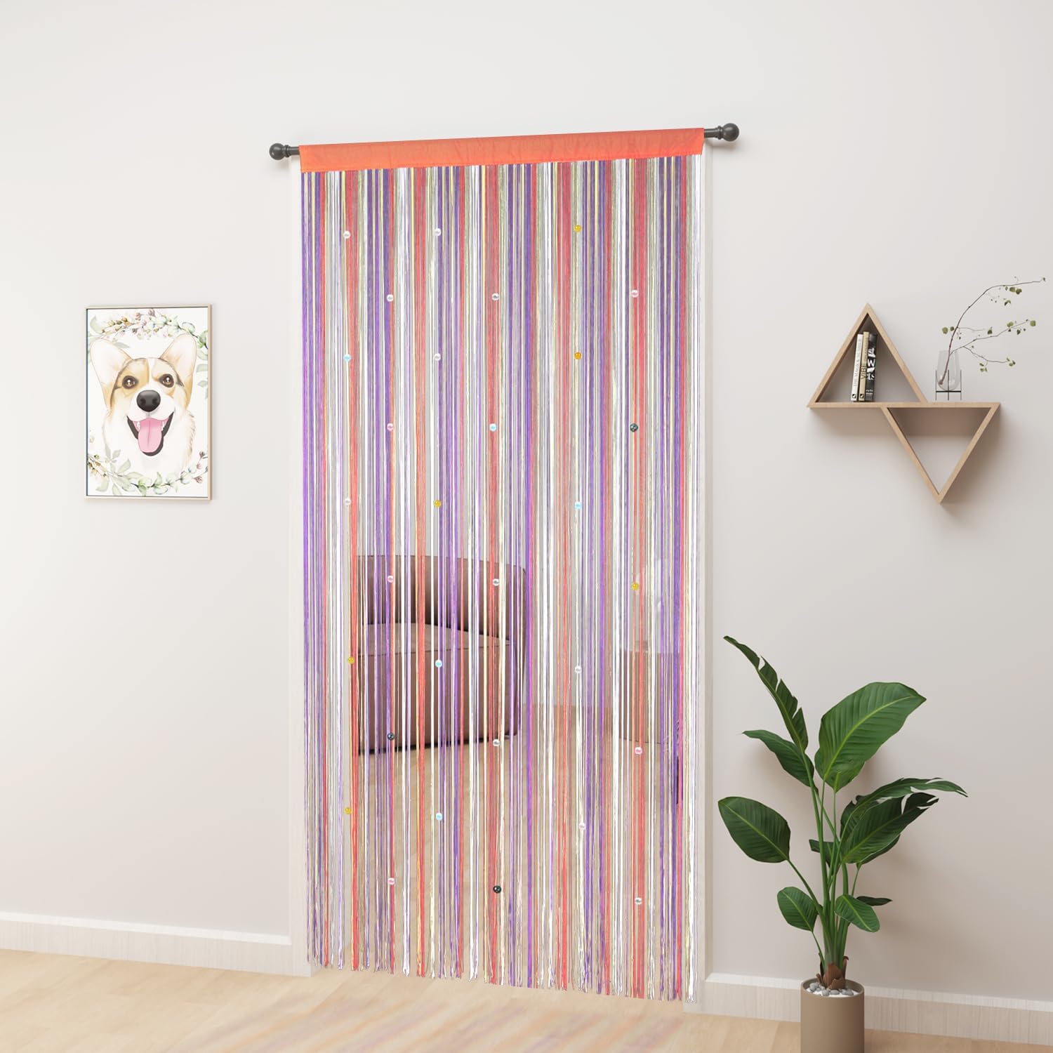 Yiibaai Beaded Curtain Panels for Doorway