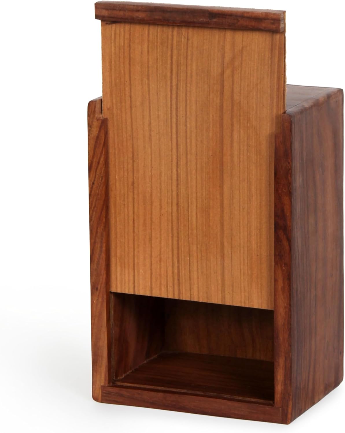 TrendBell Handcrafted Wooden Urn Box for Human and Pet Ashes 7x5 Inch