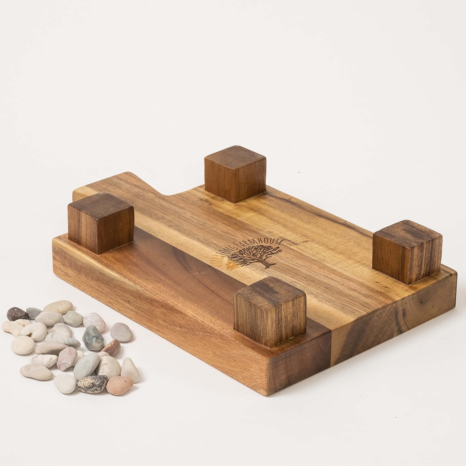 Kurrajong Farmhouse Wood Pedestal Stand 9 Inch