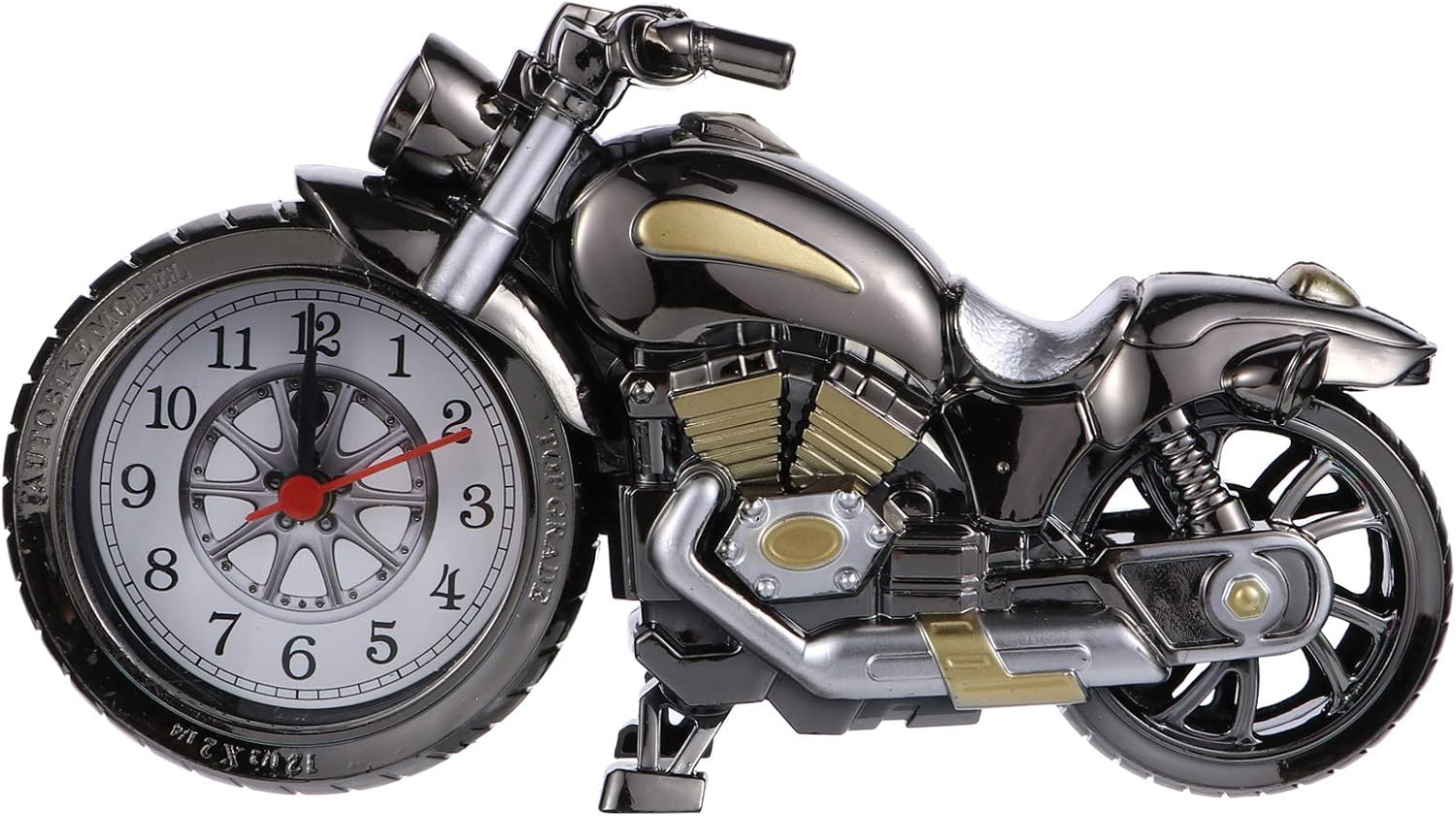 ARTIBETTER Vintage Motorcycle Tabletop Alarm Clock